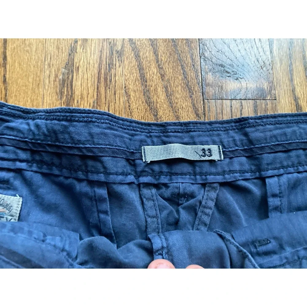 Faherty Shorts Mens Size 33 Blue Stretch Chino Casual Summer